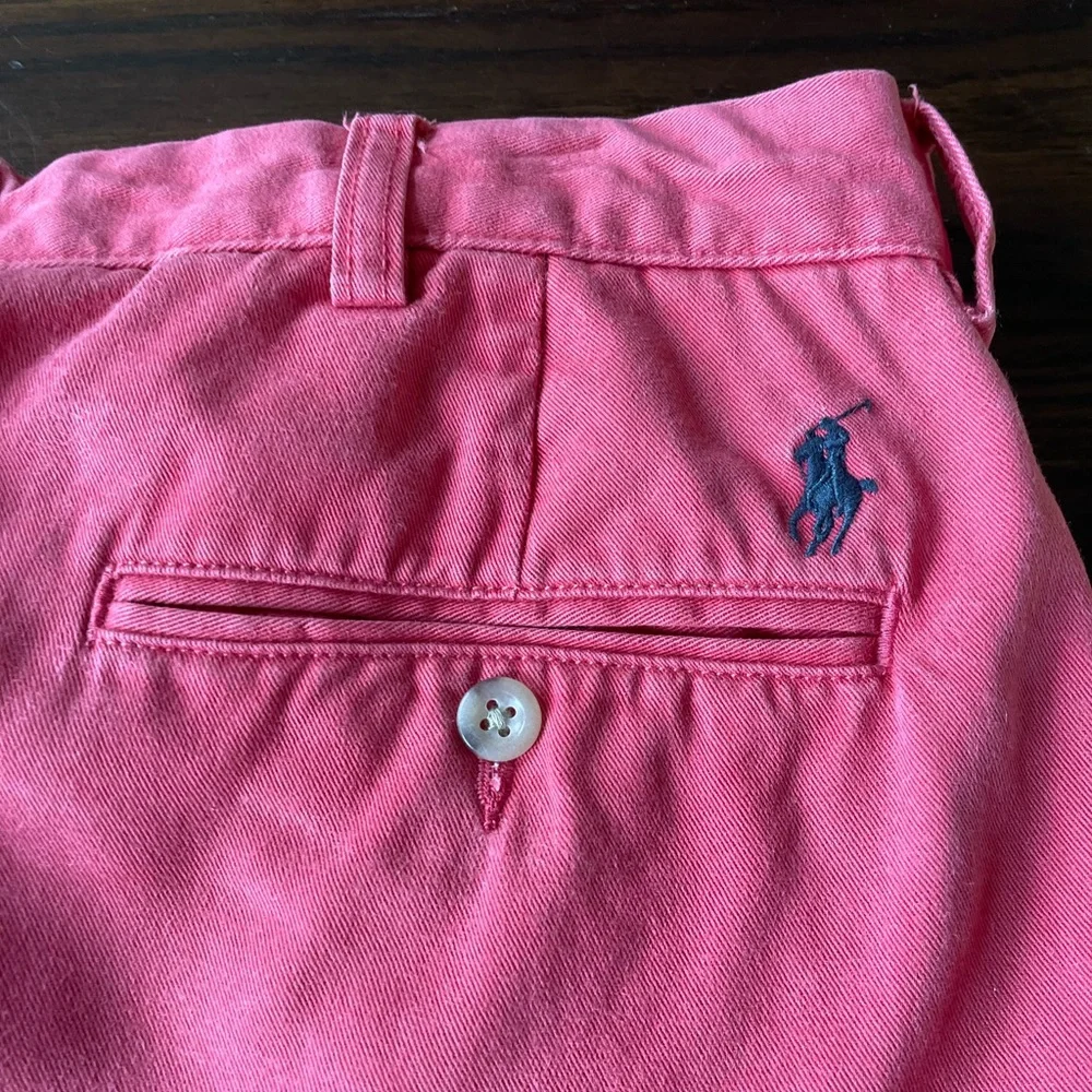 Vtg 90’s Polo Ralph Lauren Red Chino Preston Pant 36/32 - Picture 2 of 8